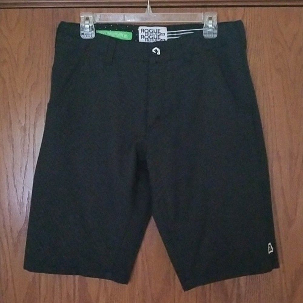 Mens black striped shorts size 31 ROGUE HEROES.
